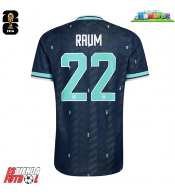Alemania David Raum #22 Segunda Equipación Mundial 2026 Manga Corta